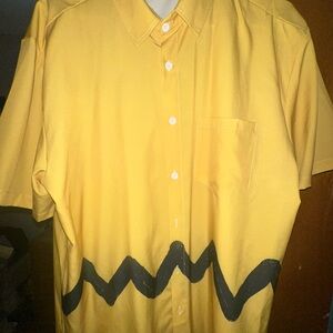 Yellow Graphic Men's Shirt